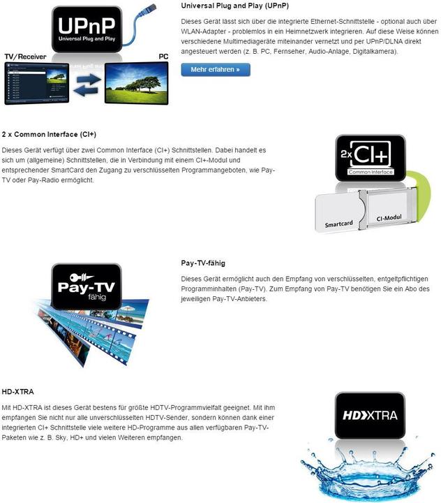 Produktbild TechniSat TechniCorder ISIO STC schwarz, Doppel-QuattroTuner (2x DVB-C/T/S2)