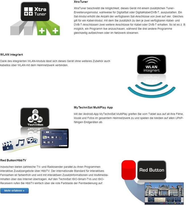 Produktbild TechniSat TechniCorder ISIO STC schwarz, Doppel-QuattroTuner (2x DVB-C/T/S2)