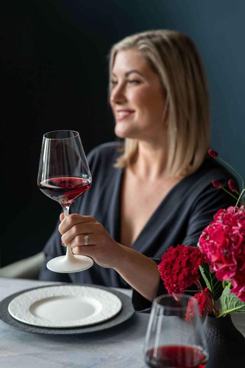 Actual product image Villeroy & Boch Red wine glass, set of 4 Manufacture Rock blanc (47 cl, 4 Glasses, Red wine glasses)