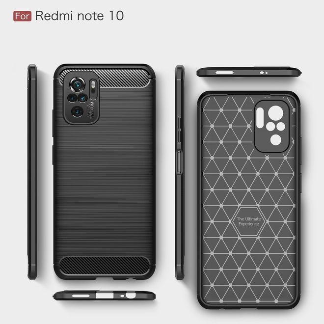 Actual product image MU Style Carbon Fiber TPU Softcase Series (Xiaomi Redmi Note 10S, Xiaomi Mi Note 10)