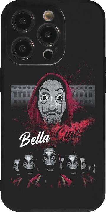 Actual product image PhoneLook Coque Silicone rigide noir Bella Ciao (Apple iPhone 14 Pro)
