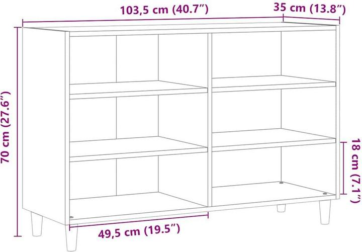 Actual product image VidaXL Sideboard (103,5 x 35 x 70 cm)