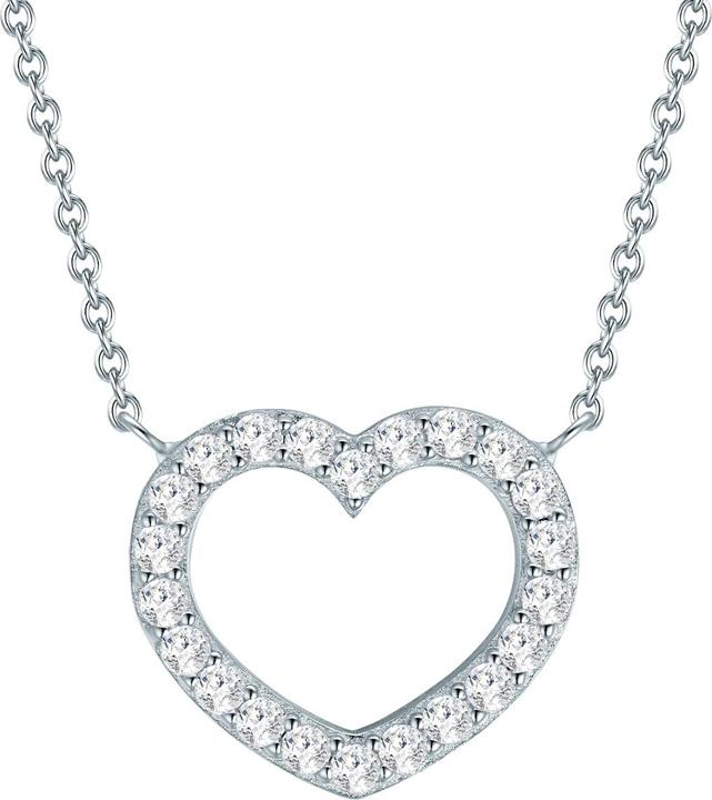 Produktbild Rafaela Donata Damen Herz Sterling Silber Zirkonia Silber 40,0 cm Basiskette + 5,0 cm Verlängerung - 33702 (Sterling Silber, 40 - 45 cm)