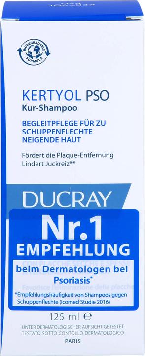 Actual product image Ducray Kertyol P.S.O. Balancing Cure Shampoo, 125 ml Shampoo (125 ml)