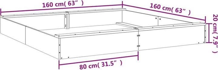 Immagine prodotto VidaXL Sandkasten mit Sitzen Weiss Quadratisch Massivholz