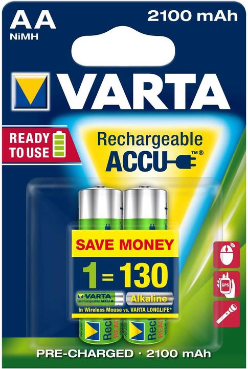 Varta Recharger Accu Power (2 pcs, AA, 2100 mAh)