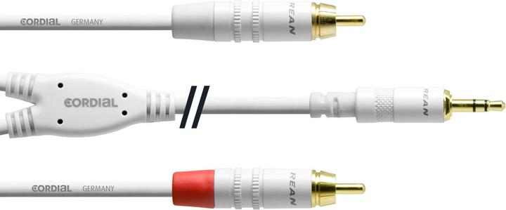 Cordial CFY WCC - Stereo 3.5mm -> 2x Cinch Anschlusskabel (6 m, Mittelklasse)