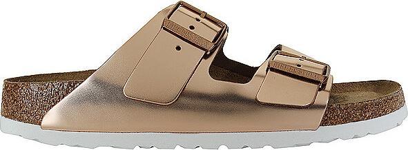 Actual product image Birkenstock Arizona Soft Bedding Natural Leather Narrow (41)
