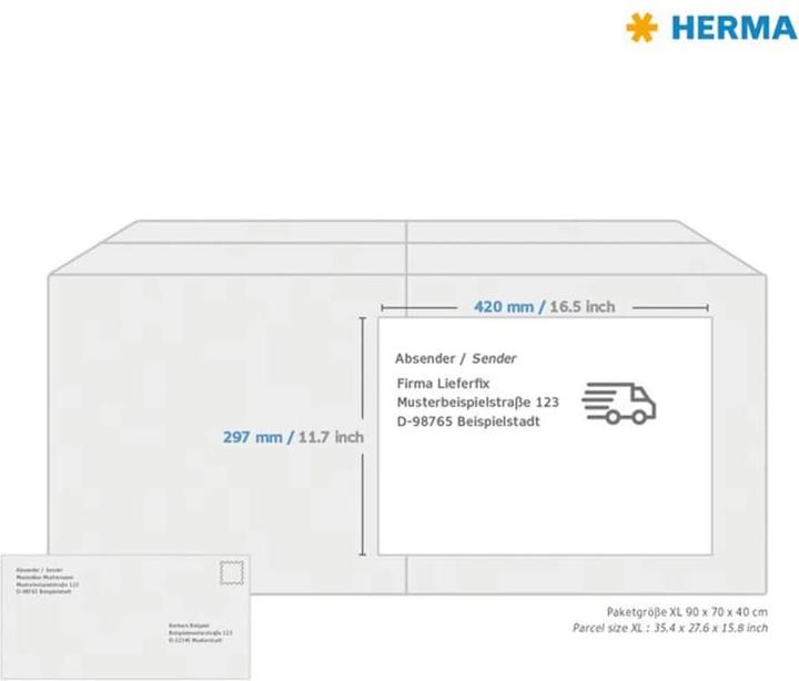 Produktbild HERMA Wetterfeste Etiketten A3