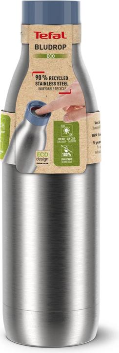 Produktbild Tefal Travel Bludrop Eco Thermosfles - 0.7L - RVS - Blauw (N3112710) (0.70 l)