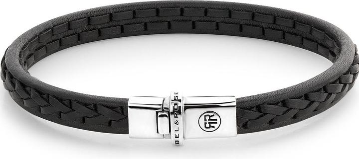 Actual product image Rebel & Rose Bracelet Single Stranded RR-L0142-S-M Mens (17.50 cm, Plata Esterlina 925, Piel de becerro)