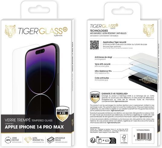 Actual product image Tiger Recycled glass film (1 Piece, Apple iPhone 14 Pro Max)