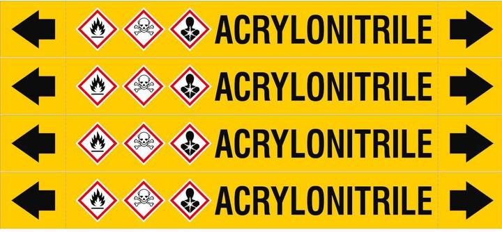 Energie-Label Brady ASME - Rohrmarkierer - Acrylonitrile