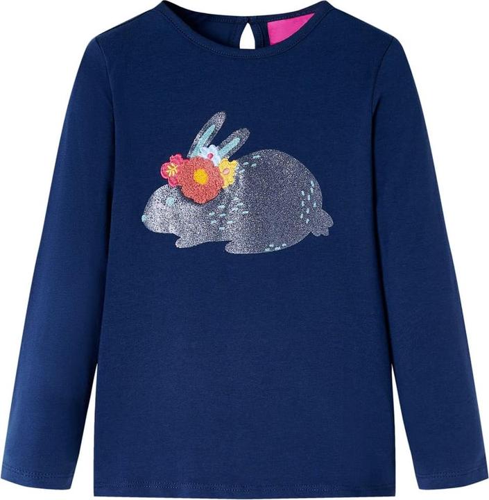 Immagine prodotto VidaXL Camicia da bambino a maniche lunghe blu navy 116,Materiale: 95 % cotone (116)