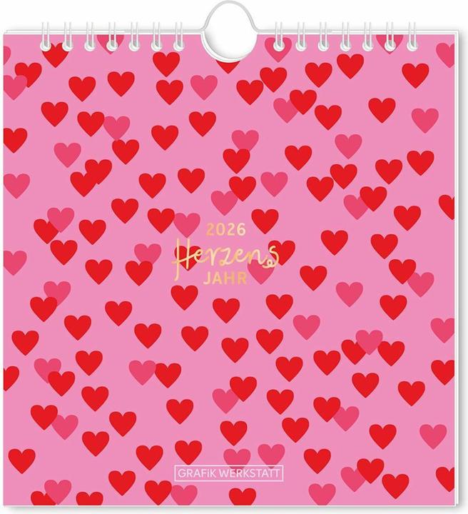 Produktbild Postkartenkalender 2026 Herzensjahr (16 x 17 cm, Harter Einband, Deutsch)