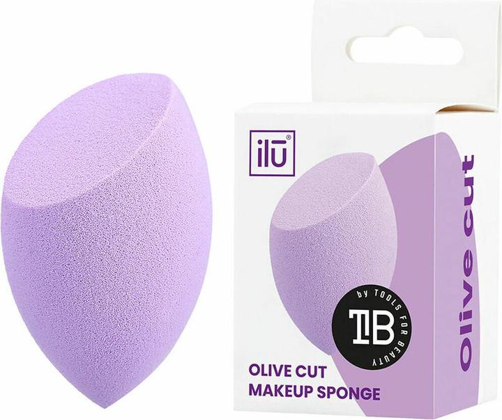 Tools for Beauty T4B ILU Olivenförmiger Makeup Schwamm Für Foundation, Concealer Und Puder (Lila)