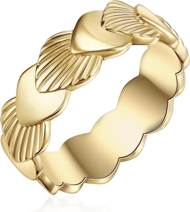 Actual product image Lulu & Jane Ladies ring shell brass - 35142 (52)