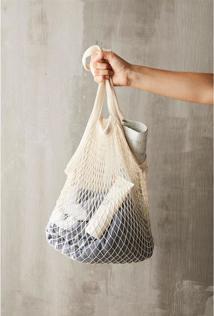 Actual product image Point-Virgule Mesh bag with long handles