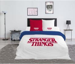 Actual product image NoName STRANGER THINGS - Parure de lit 240x220cm - Logo '100% Coton'