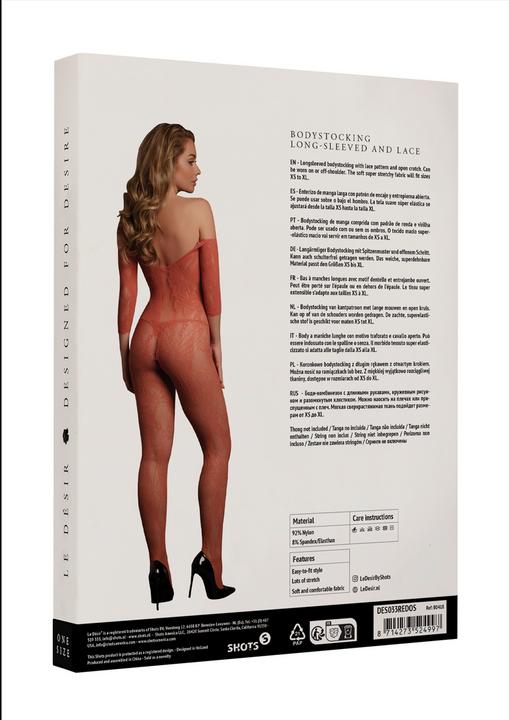 Produktbild Le Désir Lace Long-Sleeved Bodystocking - One Size (One Size)