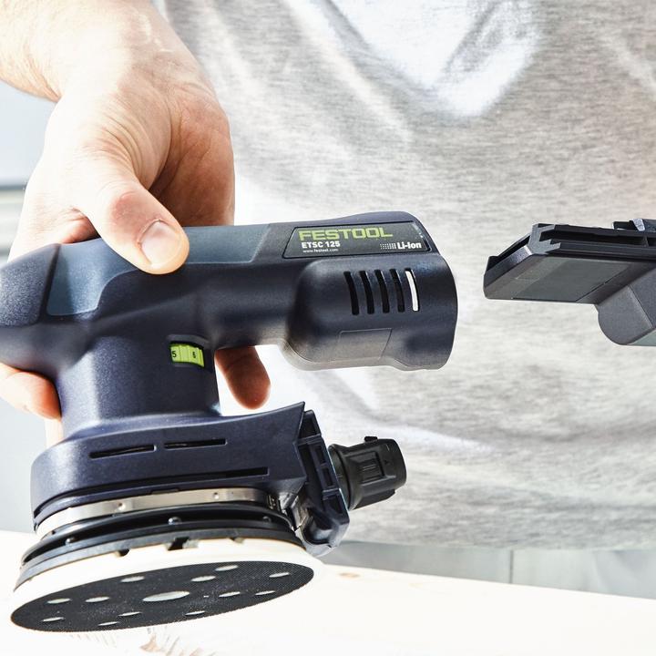 Actual product image Festool Battery-powered random orbital sander ETSC 125 3.0 I-Plus (Eccentric grinder)