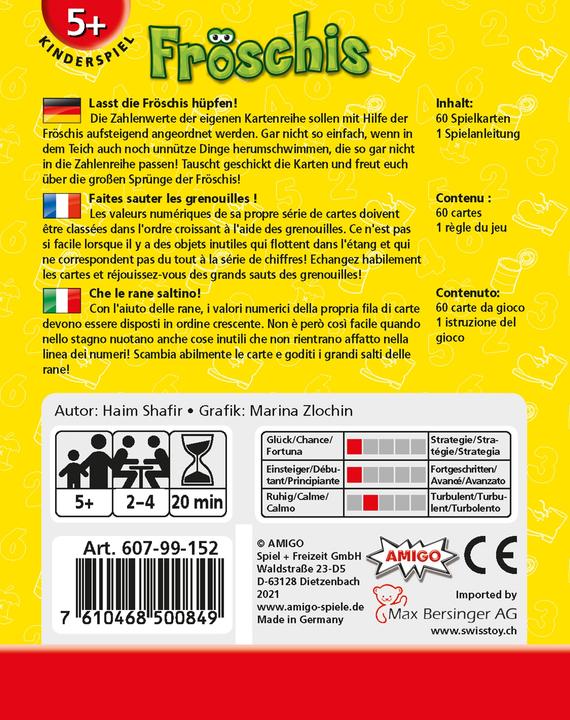 Image du produit Amigo Fröschis (Allemand, Français, Italien)