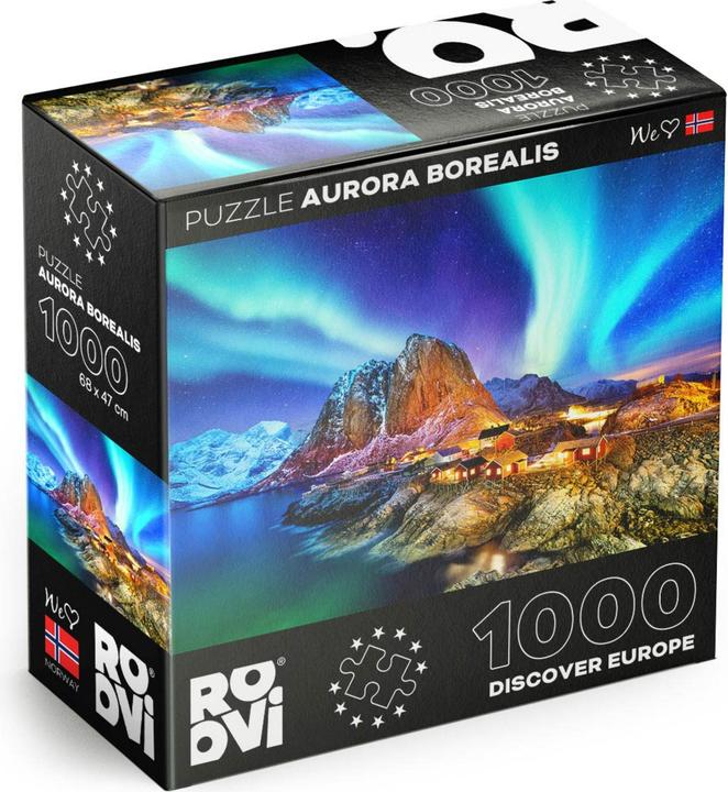 Actual product image D-Toys Puzzle 1000 pieces - Aurora Borealis, Norway (1000 pieces)