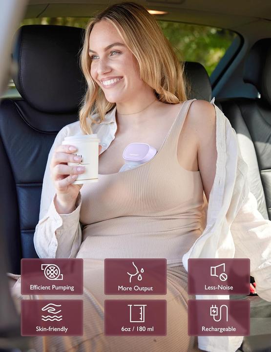 Actual product image Momcozy S9 Pro Wearable Breast Pump Purple Double Packs