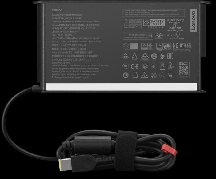 Produktbild Lenovo ThinkCentre 230W AC Adapter Gen 2 Slim tip - EU (230 W)