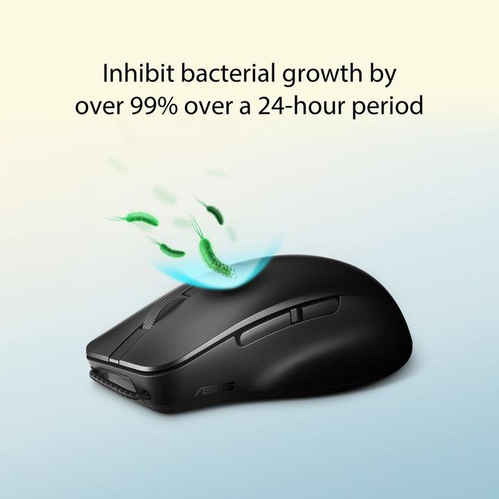 Actual product image ASUS MD200 /BK mouse Ambidextrous RF Wireless + Bluetooth Optical 4200 DPI (Wireless)