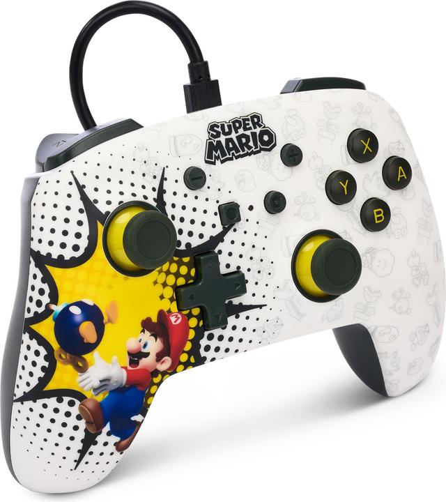 Image du produit PowerA Manette filaire améliorée pour Nintendo Switch - Bob-omb Blast (Switch)