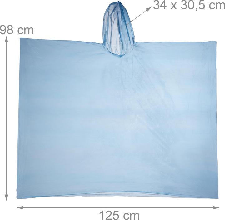 Actual product image Relaxdays Rain poncho (One size)