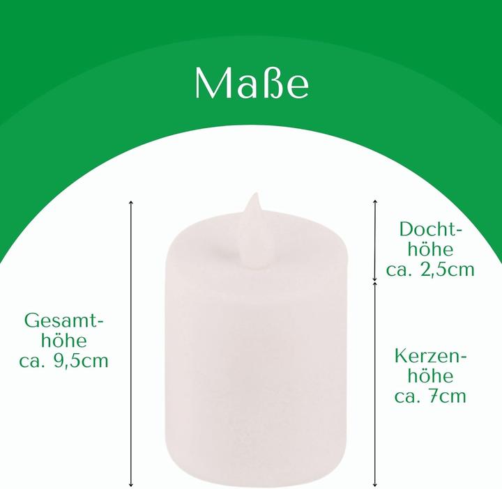 Actual product image Novaliv LED Candle Outdoor white Grave Lights LED with Battery Permanent Candle | LED Candles flickering (1 x)