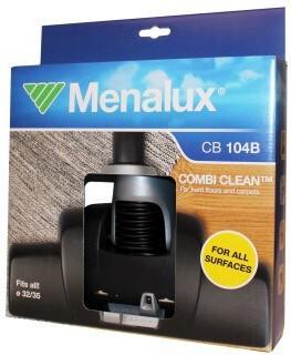 Produktbild Menalux CB 104B CombiClean, Kombi-Düse, mit 32-35 mm Adapter, u.a.für AEG, Rowenta, Miele, Sieme