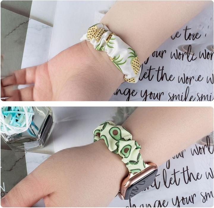 Productafbeelding Hurtel Stoffen bandje voor Watch 7 / 6 / 5 / 4 / 3 / 2 / SE (41 / 40 / 38mm) armband met elastiek p (Textiel met elastische band)
