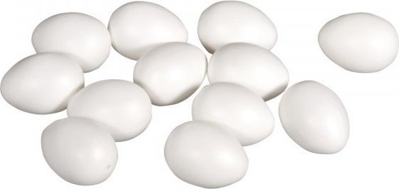 Image du produit False OEufs en plastique, 10cm ø, 4 pièces (4 x)