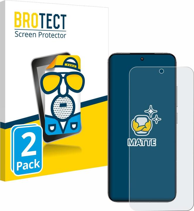 Actual product image BROTECT Anti-glare screen protector matt (2 Piece, Xiaomi 14)