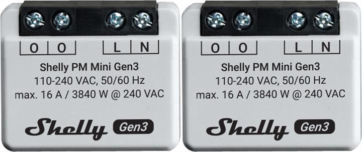 Produktbild Shelly WLAN-Leistungsmesser Plus PM Mini Gen.3, weiss, 2 Stück