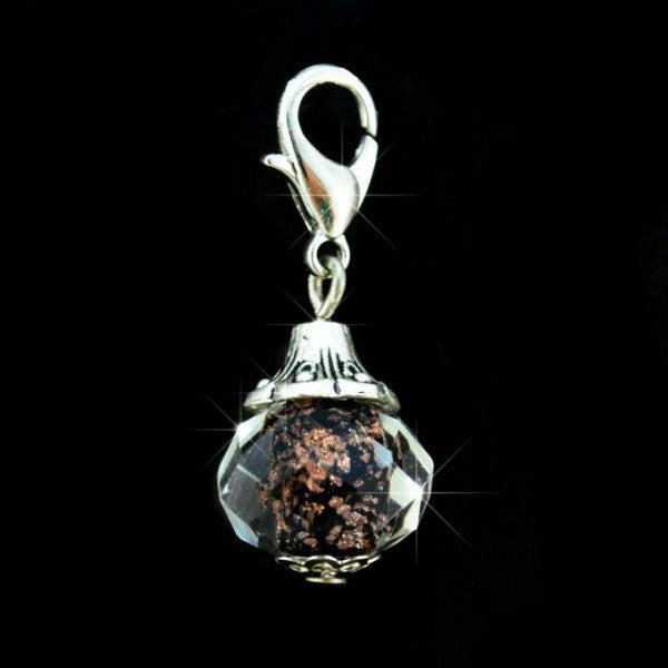 Actual product image Hermex Charm pendant for Thomas Sabo / Pandora bracelet - Black (Stainless steel)