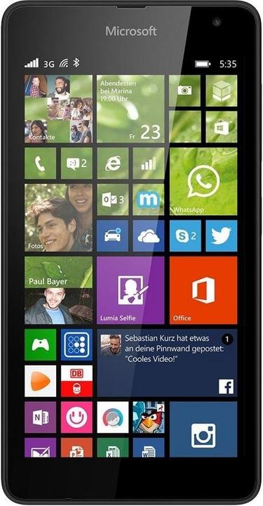 Microsoft Lumia 535 (8 GB, Black, 5", 5 Mpx, 3G)