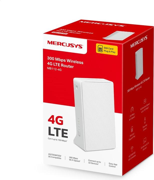 Productafbeelding Mercusys N300 WI-FI 4G LTE ROUTER