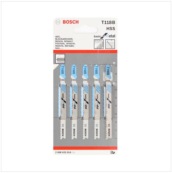 Image du produit Bosch Professional Zubehör T 118 B de base pour le métal