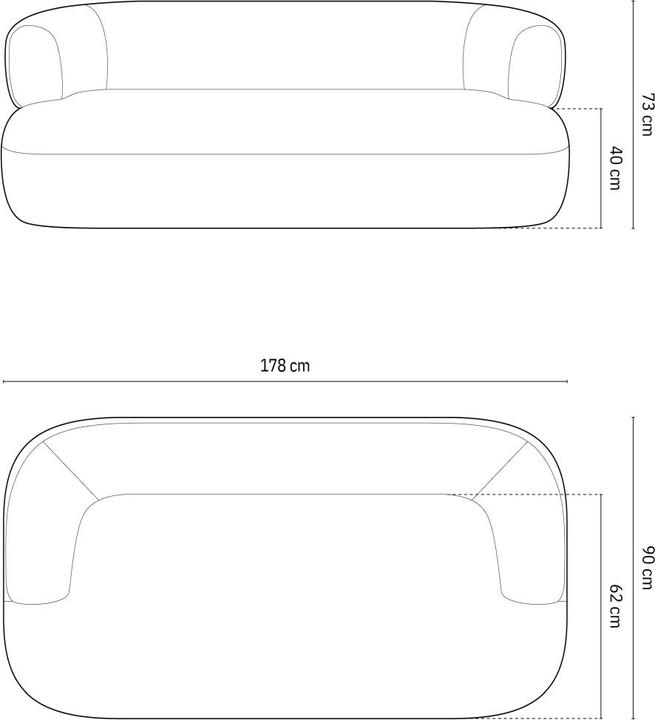 Actual product image Micadoni Jenny (3-seater, 2 person sofa, 4-seater)