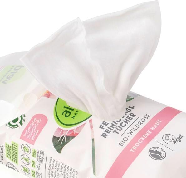Produktbild dm alverde Reinigungstücher Bio-Wildrose (Reinigungstücher)