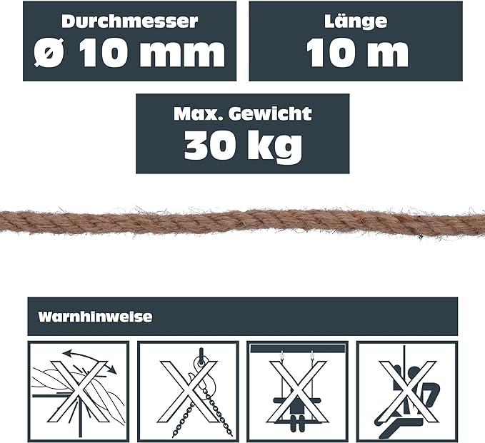 Actual product image Helpmate Hanfseil (10 m)