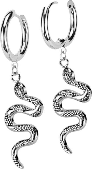 Immagine prodotto Star Piercing Orecchino in argento con ciondolo a forma di serpente (Acciaio chirurgico 316L, Acciaio chirurgico 316LOttone)