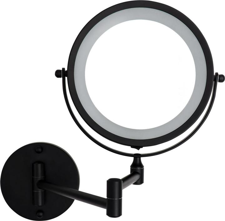 Ridder Wall Make-Up Mirror Mary M Black W/ LED