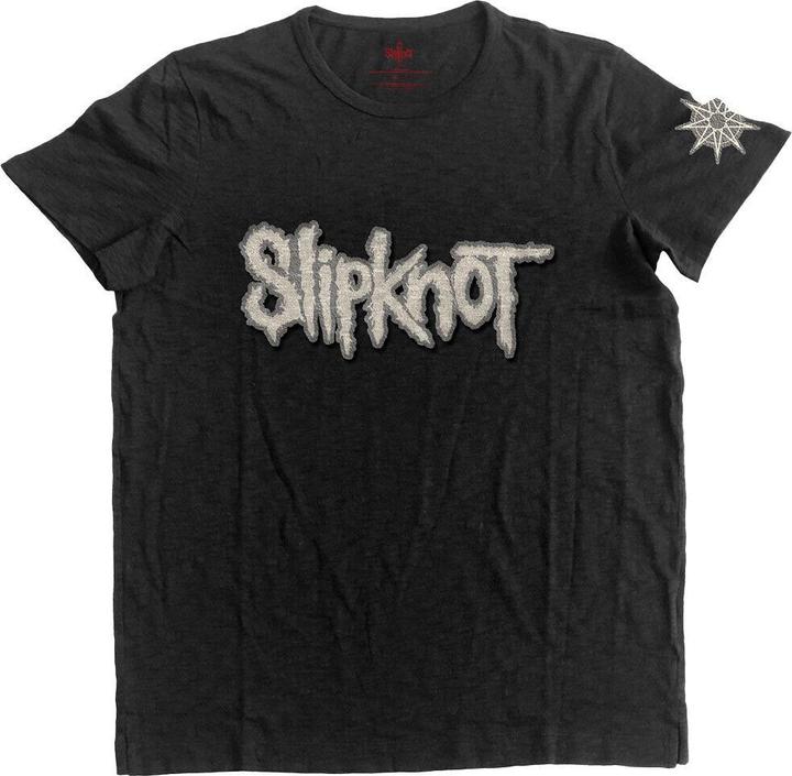 Actual product image Slipknot Unisex Adult Appliqué Logo T-Shirt (XXL)