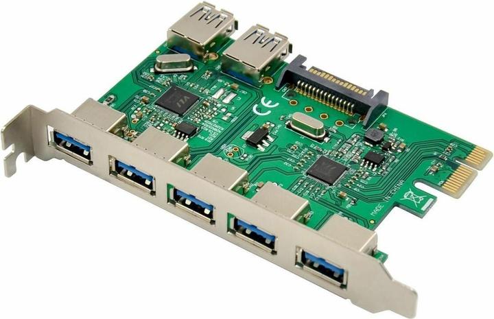 Image du produit MicroConnect Carte 7 ports USB 3.0 PCIe