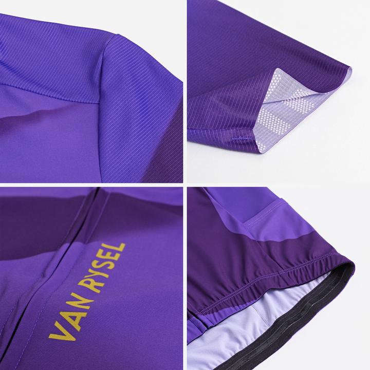 Actual product image Van rysel Rennrad Radtrikot kurzarm Sommer Unisex Racer 2 lila (M)